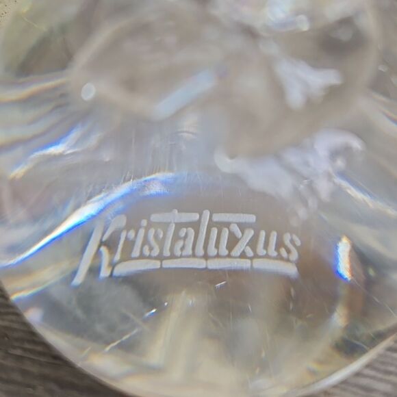 John Riekes Kristaluxus Collection Vintage Handmade Crystal Eagle Paperweight - Picture 11 of 16
